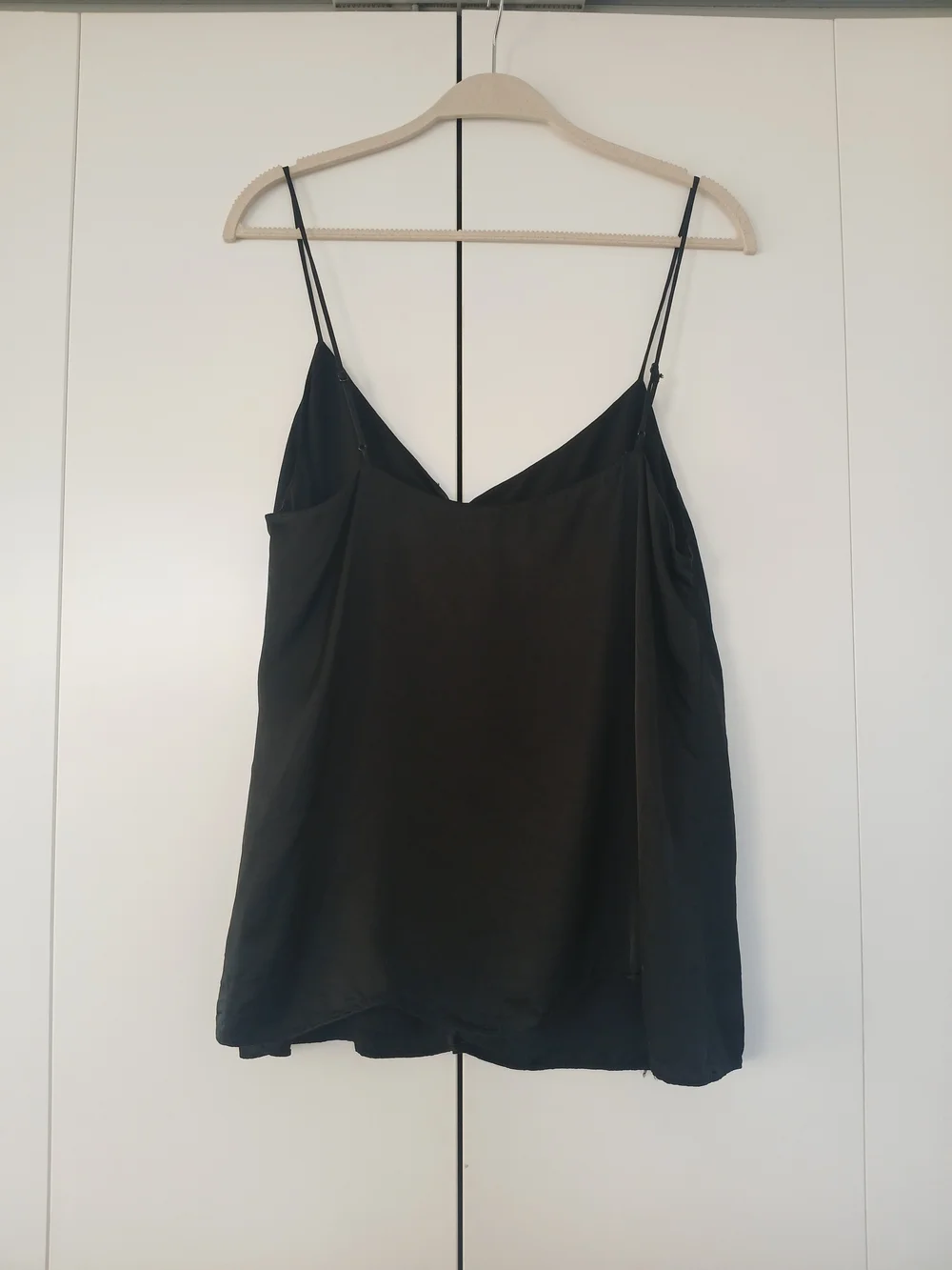 Wilfred Black Satin Button-Front Cami - Picture 2 of 4